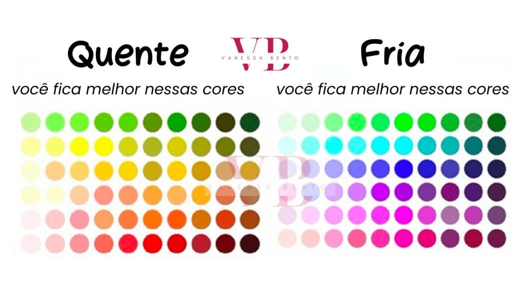 Cores quentes x cores frias, qual fica melhor em você